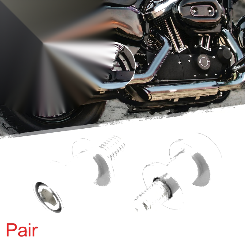 Kawasaki Pair M10x1.5 Silver Tone Swing Arm Spools Sliders