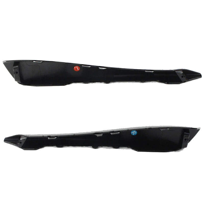 Jaguar XF Black Front Bumper Side Grille Insert Covers (2012-2015)