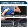 Toyota Prius 30 Series (2009-2015) - Black Red 1 Set Dashboard Cover Mat