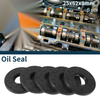 Oil Seal Rotary Shaft Seal NBR Rubber 25x62x8mm Black 5Pcs