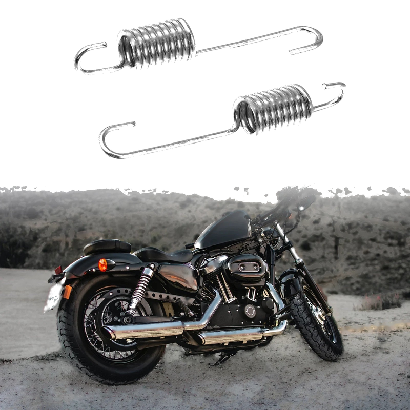 Honda 10 x 8.5cm Silver Tone Motorcycle Brake Pedal Return Springs