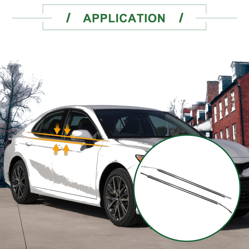 Toyota Camry Front Left & Right Weatherstrip Window Seals (2012-2014)
