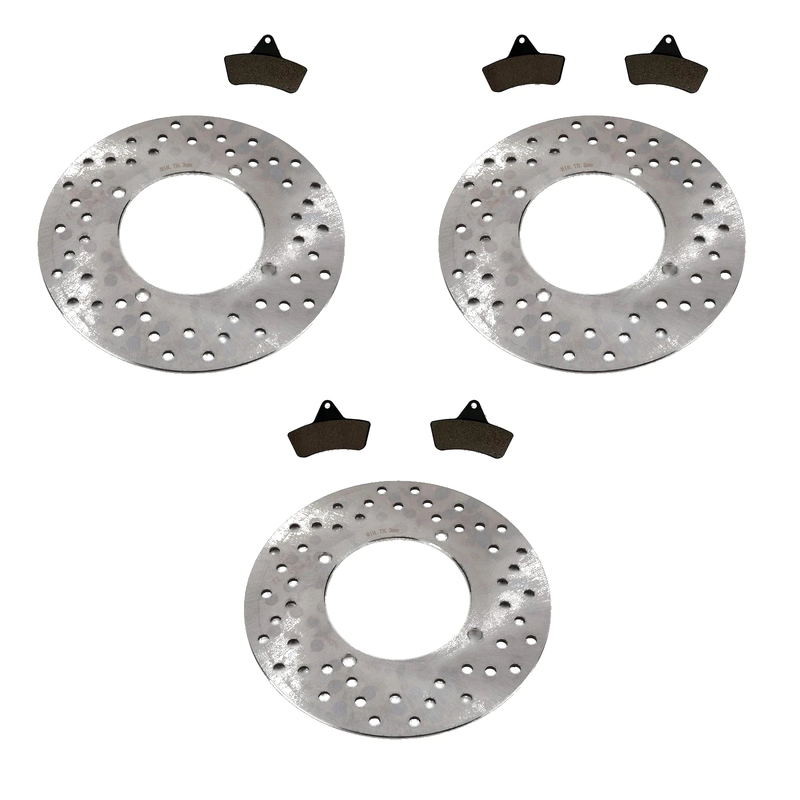 Arctic Cat 250 Utility 2 x Front/Rear Rotors & Semi-Metallic Pads (1999–2004)
