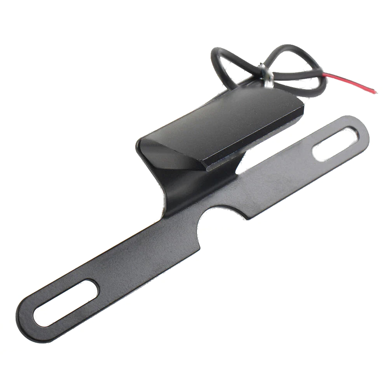 Motorcycle Black LED Brake Tail Light License Plate Mount Holder Bracket