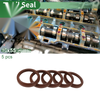 Oil Seal 45x55x6mm Seal Ring Rotary Shaft Seal Brown 5 Pcs