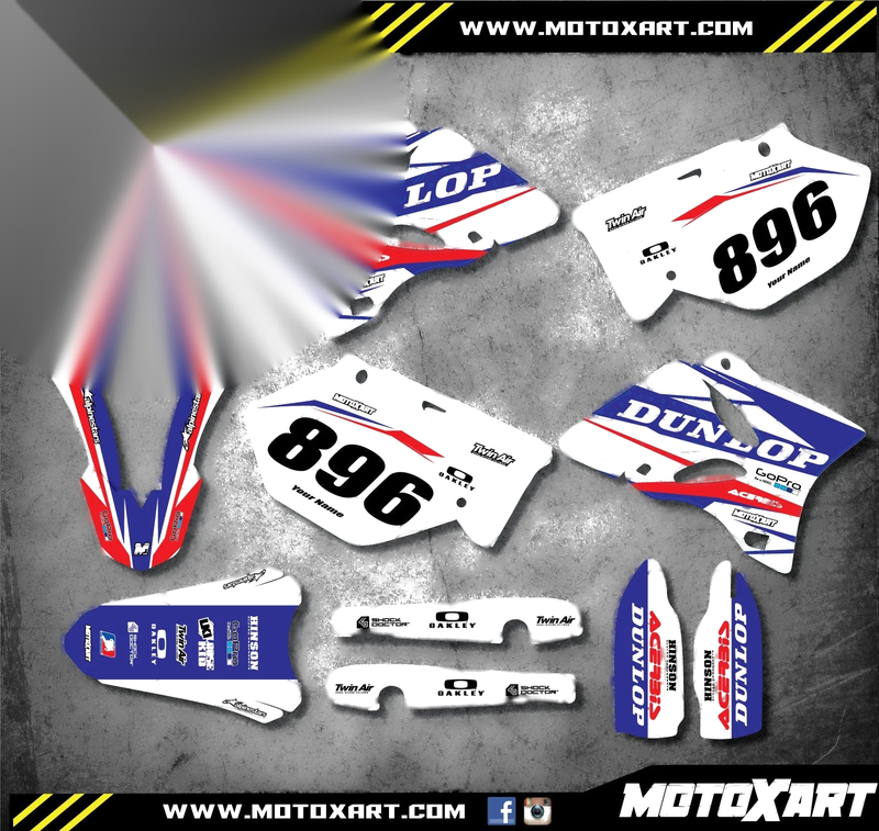 Yamaha YZ 125 Custom Graphics Full Sticker Kit (2006-2014)
