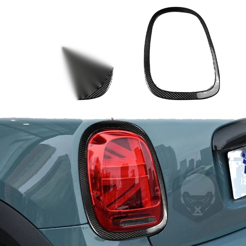 Mini Cooper S F55 F56 F57 Real Carbon Fiber Tail Light Lamp Frame Ring Trim