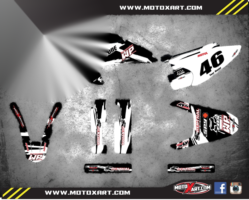 Honda CRF 230 Custom Graphic Kit  SAFARI Style Decals (2003-2007)