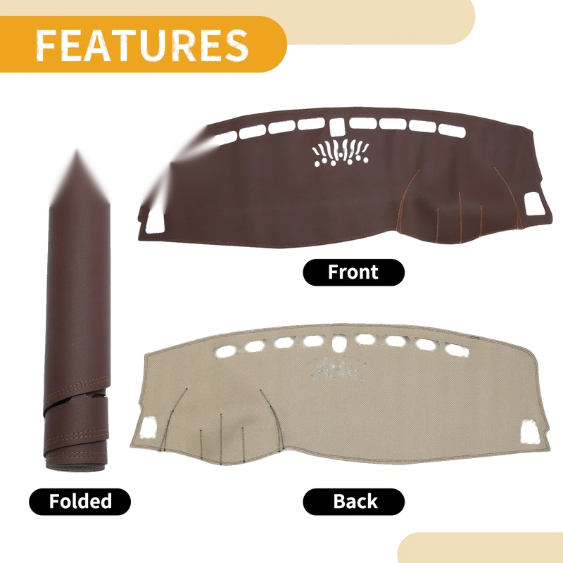 Kia Sportage (2016-2017) - Brown Anti-Slip Dashboard Cover Mat
