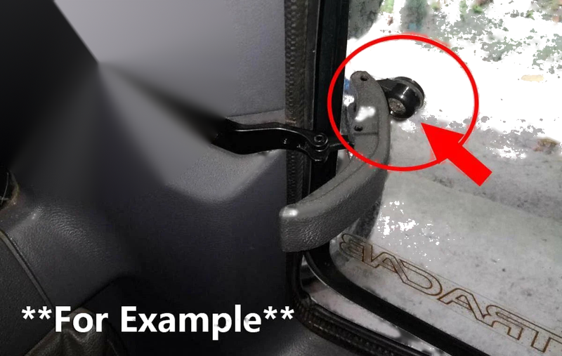 Isuzu Dmax D-Max 2 x Nut Screws Rear Cab Window Latch Lock (2012-2019)