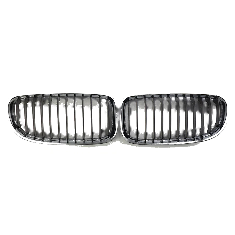 BMW E90 E91 328i 335i Front Kidney Grille Chrome Black (2009-2011)