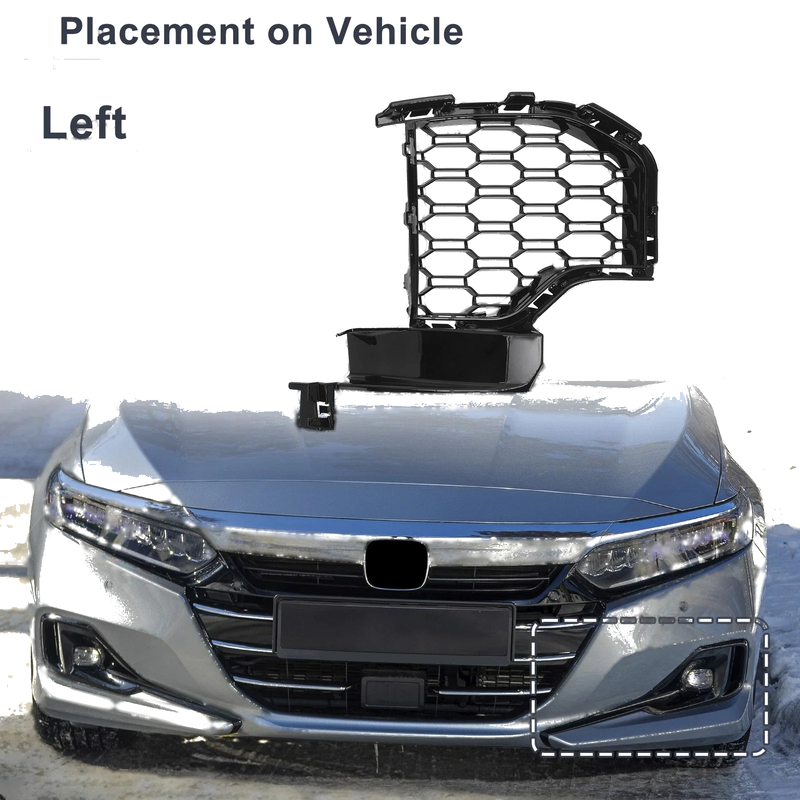 BMW X5 Black 1x Front Left Fog Light Grill (2019-2022)