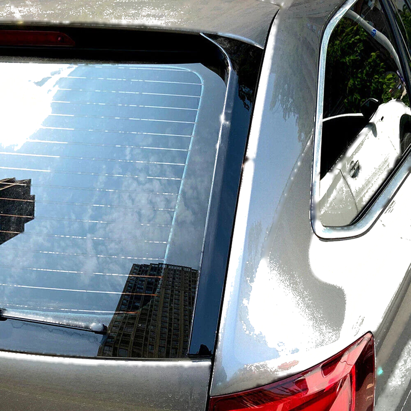 Skoda Octavia Estate 2 x Rear Window Canard Spoiler Covers (2014-2019)
