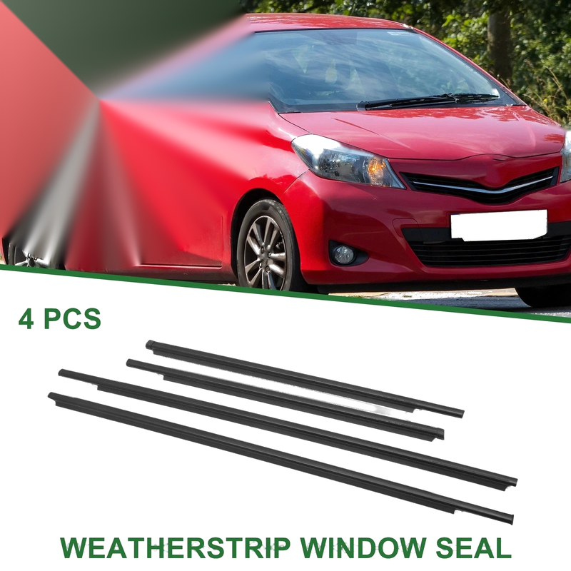 Toyota Yaris 4pcs Weatherstrip Window Seal PVC (2007–2016)