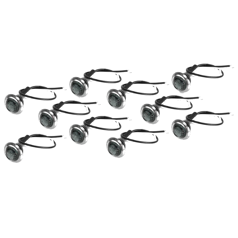 Car Truck Trailer 10 x Red Mini Side Marker Light Bullet Lamp LED