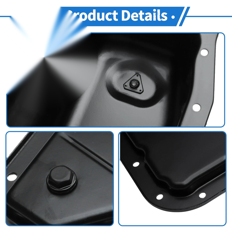Chevrolet Impala 2000-2005 Steel Black 1 x Pc Engine Oil Pan