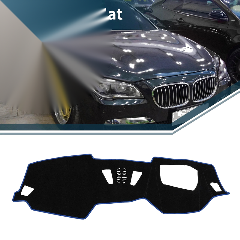 BMW 4 Series 2021 Sun Protector Black Blue Dashboard Cover Mat
