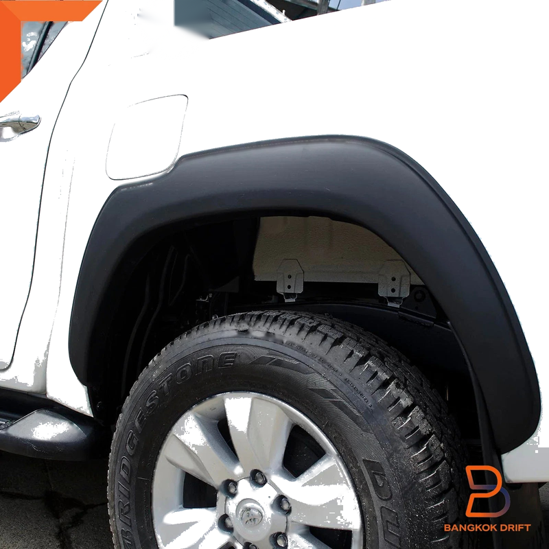 Toyota Hilux Ute Revo Matte Black Fender Flares Wheel Arches (2015-2018)