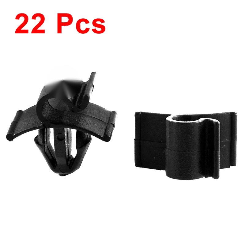 Peugeot 22 Pcs Black Plastic Bonnet Prop Rod Clips