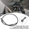Motorcycle ATV Brake Clutch Oil Hose 90cm 28 Degree Banjo Bend Black
