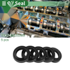 Oil Seal 16x24x4.5mm NBR Black 5 Pcs