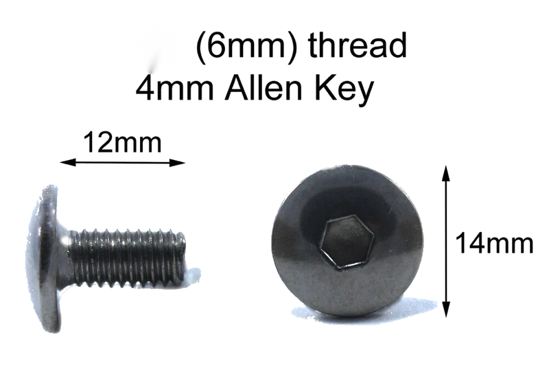 Kawasaki Verkleidung Schrauben / 10x M6 x12mm / Edelstahl Linsenkopf