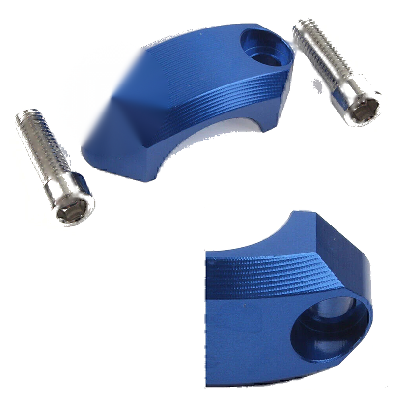 Motocross MX Enduro Bike 22mm Master Cylinder Perch Clamp Cover Blue
