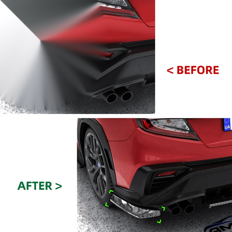 Subaru WRX STI Rear Bumper Side Spoiler Air Vent Cover (2022-2025)