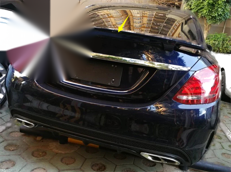 Mercedes-Benz C-Class W205 Sedan Rear Spoiler A Wing Unpainted (2015-2021)