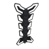 Motorcycle White Gas Fuel Oil Tank Pad Fish Bone 3D Decal Sticker Protector