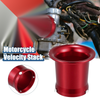 Motorcycle 55mm Velocity Stack Carb Air Filter Funnel Trumpet Red