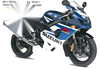 Suzuki GSX-R1000 Trasero carenado Seat Bolts / 4x / (2003–2004)