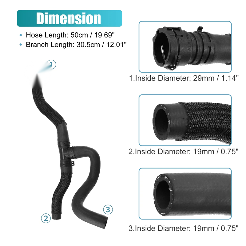 Chevrolet Cruze 2011-2015 HVAC Outlet Heater Hose (2011-2015)