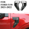 Ford F-150 Carbon Fiber Side Fender Badge Emblem Cover Trims (2021–2022)