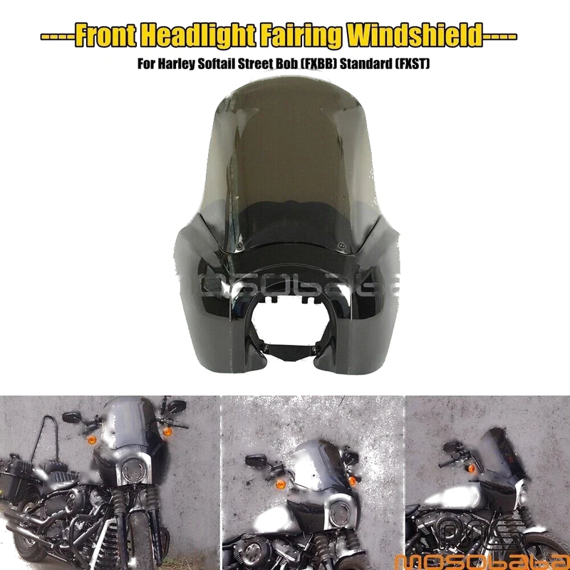 Harley Softail Street Bob Headlight Windshield Set (2018-2021)