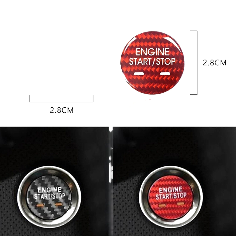 Cadillac XTS CT6 XT5 1x Carbon Fiber Engine Start Stop Button Cover (2013-2020)