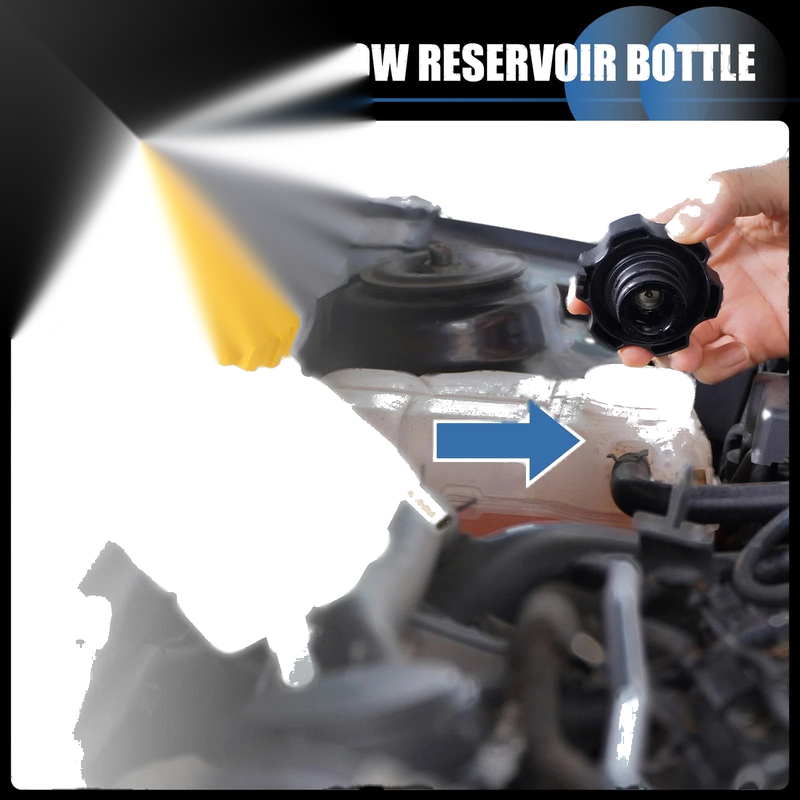 Chevrolet Aveo Set Coolant Expansion Overflow Tank with Cap