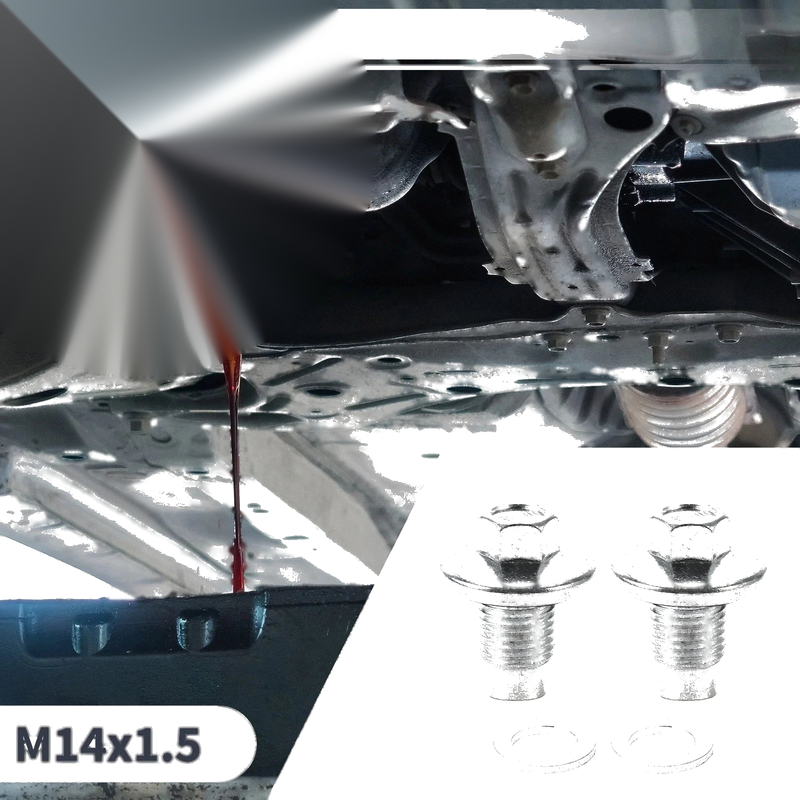 Car / Motorcycle 1 Set M14x1.5 1.34" Height Engine Oil Drain Plug with Gasket