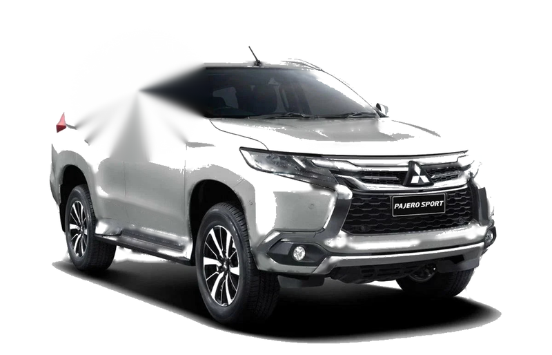 Mitsubishi Pajero Montero Sport Black Tail Light Covers (2015-2018)
