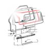 Mitsubishi Delica L300 Star Wagon 1986-1994 Tail gate Window Weatherstrip