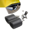 Universal Exit Exhaust Pipe 101mm Carbon Fiber Muffler Tip Y Shape