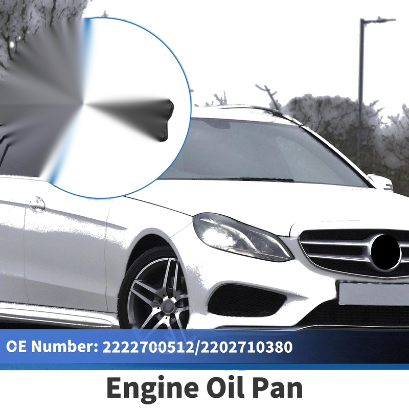 Mercedes-Benz E350 2000-2017 Aluminum Alloy Black Engine Oil Pan
