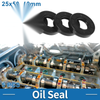 Oil Seal 25x50x10mm Nitrile Rubber Black 5 Pcs
