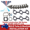 Toyota 80 Series 1HD-FT 4.2L Permaseal Turbo&Manifold Titanium Stud&Gasket