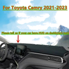 Toyota Camry Dash Board Cover Protector Mat Pad Black Leather (2021–2023)