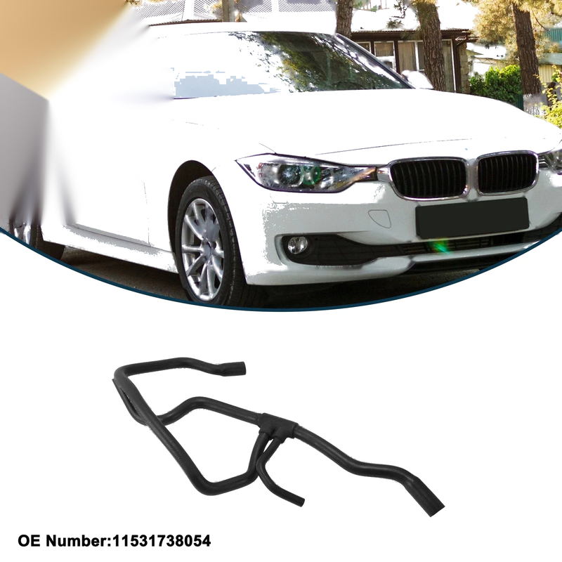 BMW 525iT Rubber Downpipe Radiator Hose 2.5L (1993-1993)