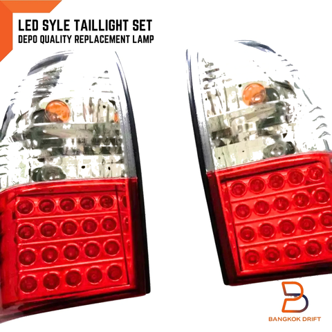 Mitsubishi Triton MK Ute 1995-2004 Clear DEPO LED Tail Lights