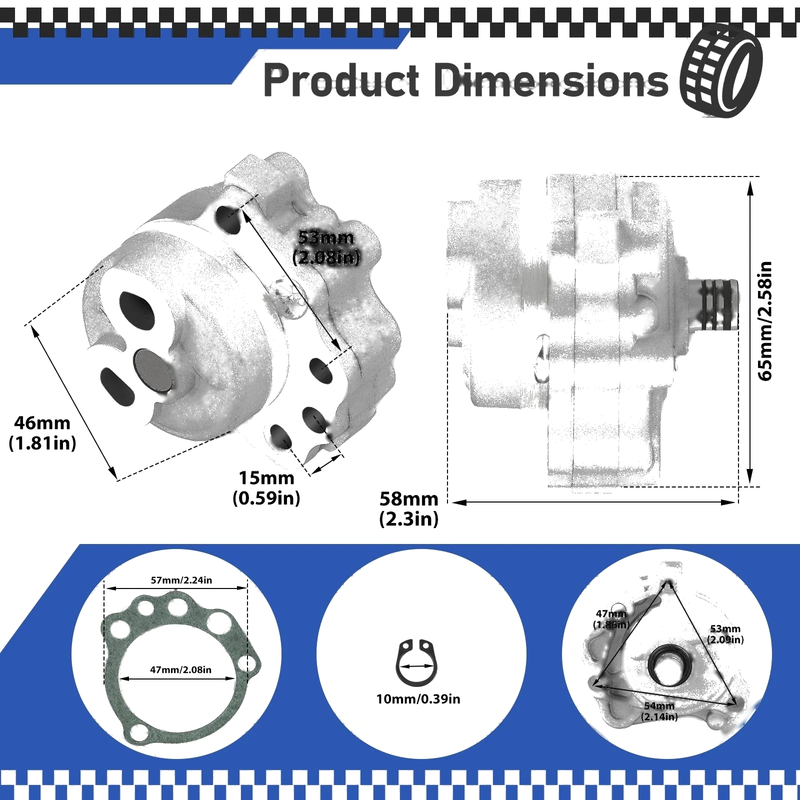 Yamaha Raptor 660R 700 700R Oil Pump (2002–2005)