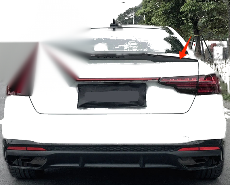 Audi B9 A4 S4 Sedan Rear Glossy Black Spoiler Wing (2017-2024)