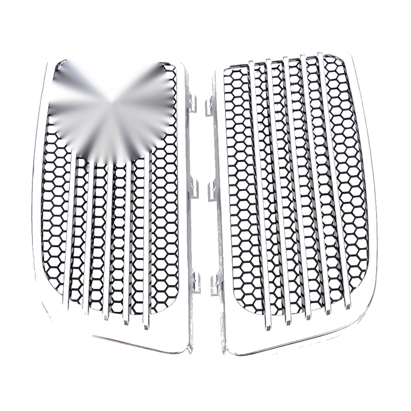 Harley Electra Glide Low Ultra Limited Chrome Radiator Grills (2014-2023)
